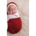 Newborn Baby Crochet Knit Costume Photography Photo Prop Snowman Hat Cap Set Christmas Gift