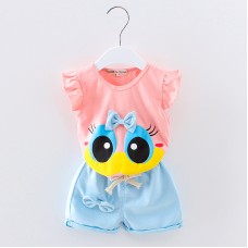 Kids Children Baby Tops Shorts Set